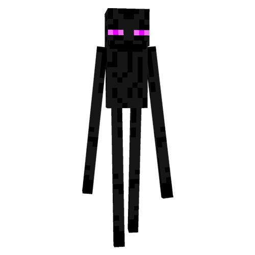 Enderman - Printable Minecraft Enderman Papercraft Template