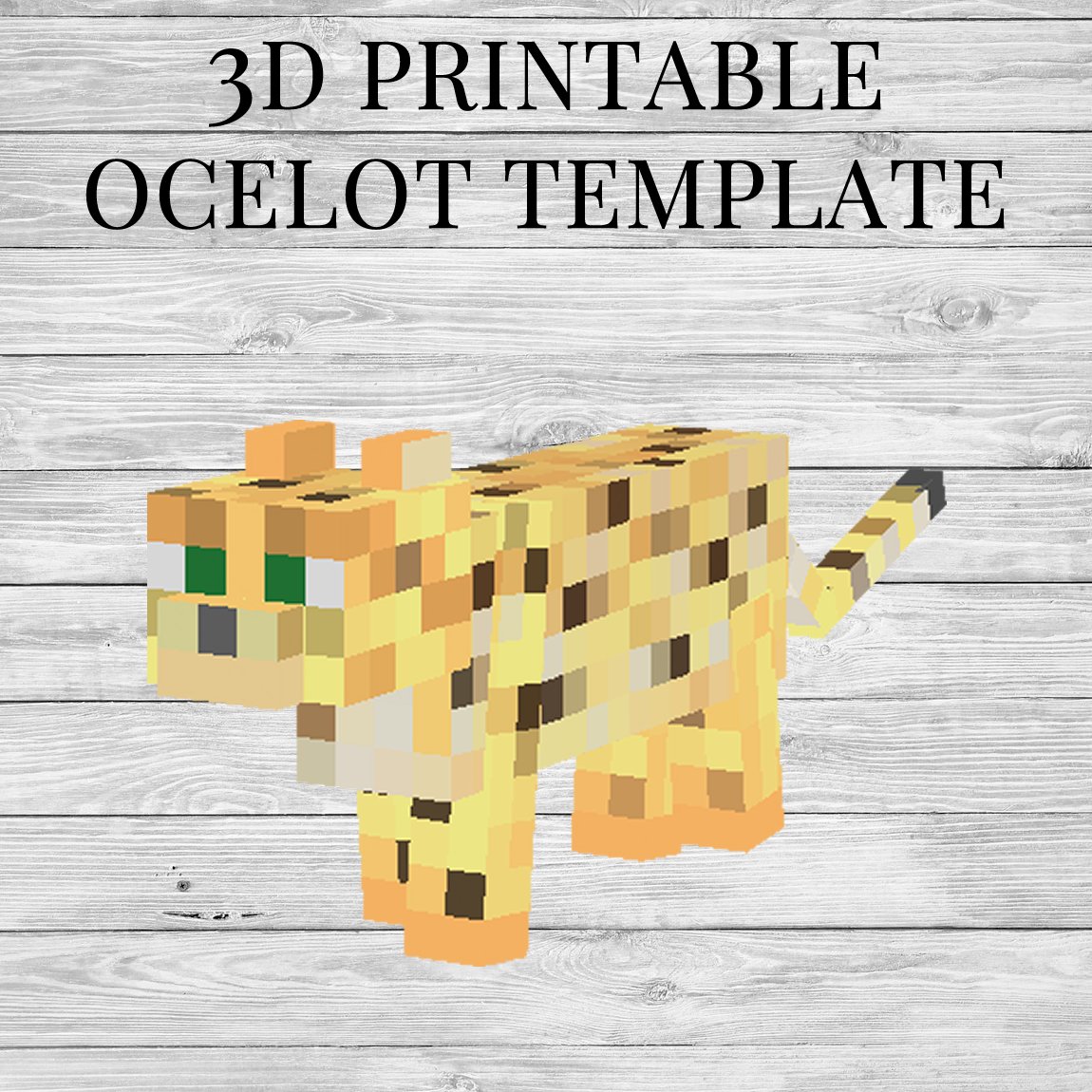 ocelot-printable-minecraft-ocelot-papercraft-template
