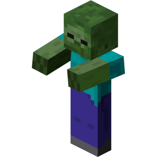 Zombie Printable Minecraft Zombie Papercraft Template