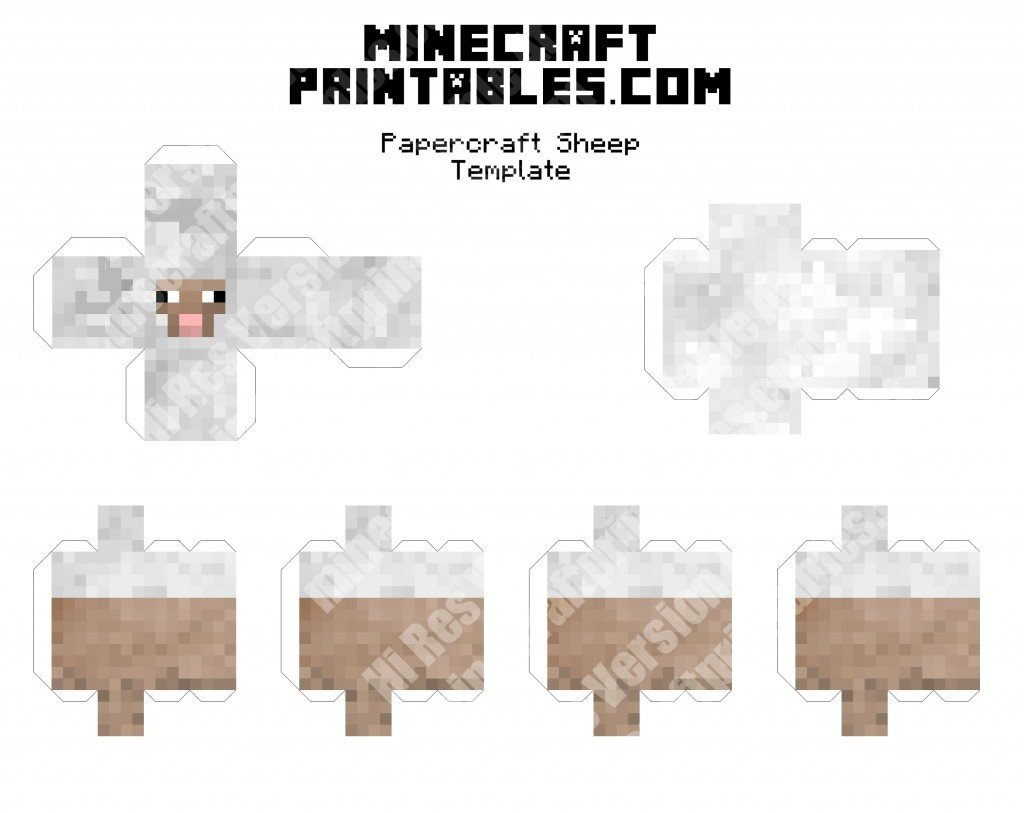 Printable Minecraft Papercraft.com - Printable Papercrafts