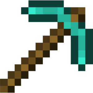 Diamond Pickaxe Printable Minecraft Diamond Pickaxe