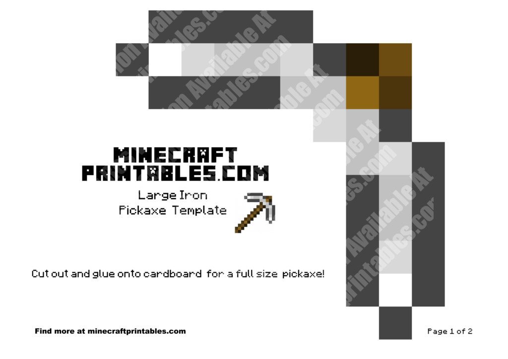 minecraft-printable-papercraft-iron-pickaxe_large_1