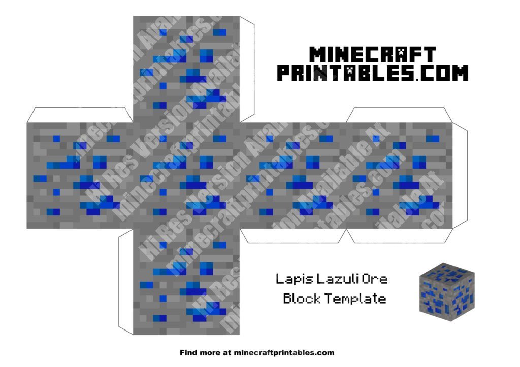minecraft-printable-papercraft-lapis-lazuli-ore_large