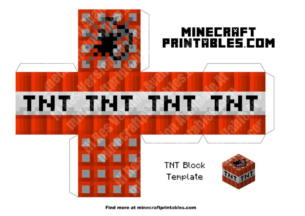 minecraft blocks papercraft characters