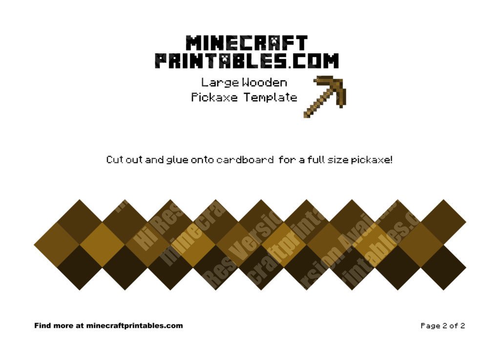 minecraft-printable-papercraft-wooden-pickaxe_large_2