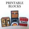 Minecraft Printable Papercraft Blocks - SET 2