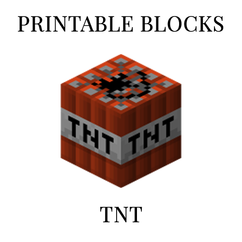 Tnt Minecraft Printable - templates.iesanfelipe.edu.pe