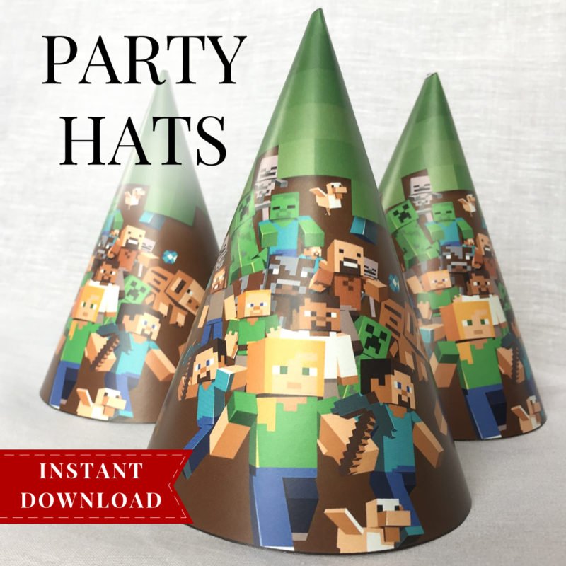 Printable Minecraft Party Favor Bags - Minecraft Printables